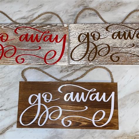 Go Away Sign - Etsy