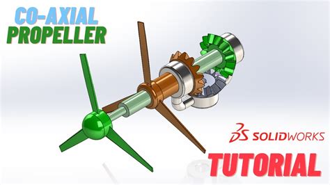 Solidworks Tutorial How To Make A Coaxial Propeller Youtube