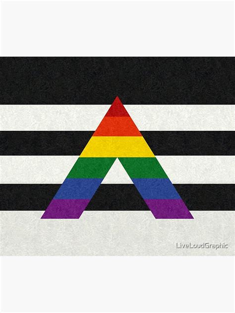 Lgbt Ally Flag Poster By Liveloudgraphic Redbubble