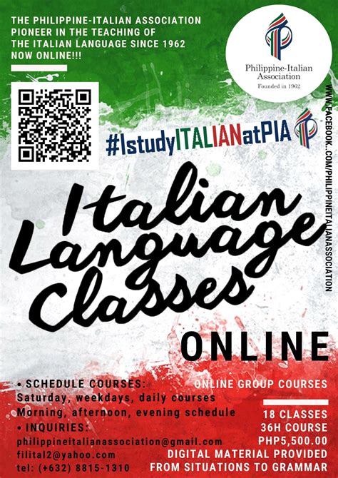 Italian Language Classes ONLINE — The Philippine Italian Association