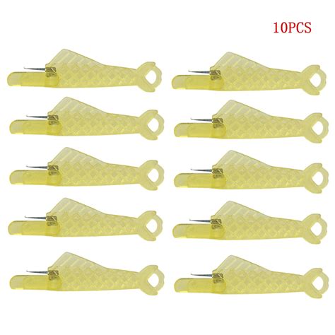 10pcs Fish Shape Needle Threaders Needle Threader For Hand Sewing Diy