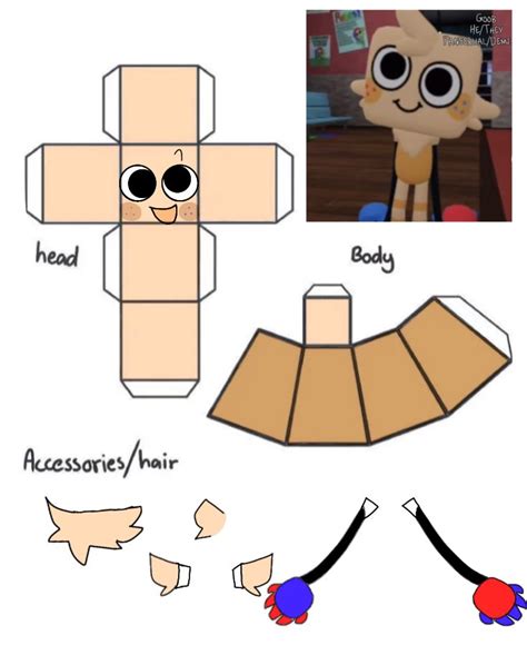 Goob Paper Craft Dandys World In 2024 Paper Puppets Paper Doll