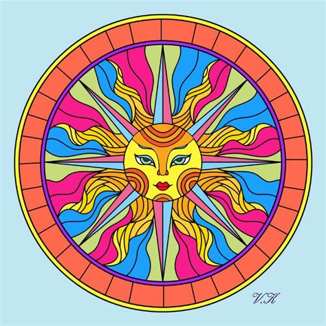 Mandala * Мандала | Картины с русалками, Мандала, Рисунки