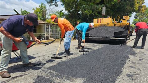 Avanza Plan Nacional De Asfaltado En Principales V As De Matur N La