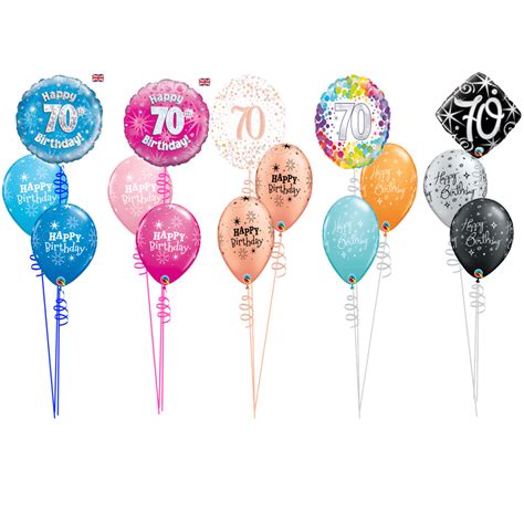 70th Birthday Balloon Table Decoration Cardiff Balloons