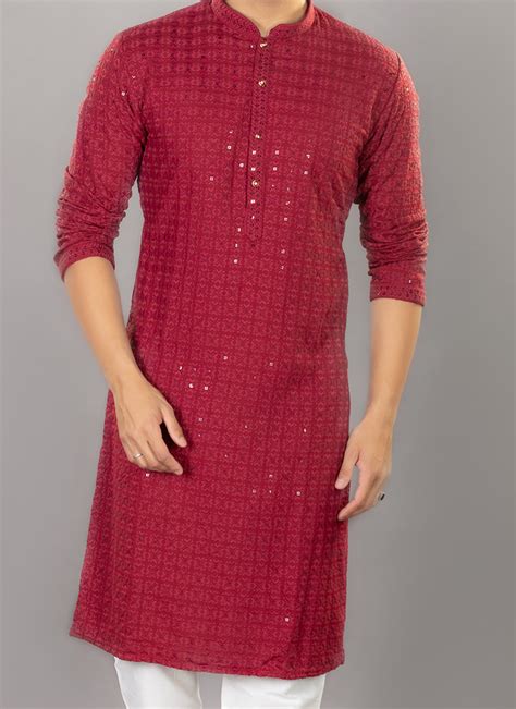 Latest Chikankari Kurta Pyjamas For Men Chikankari Kurta Pyjamas Online