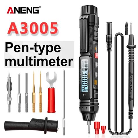 Aneng A Pocket Pen Type Digital Multimeter Test Lead Without