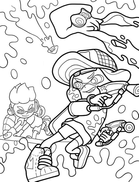 Coloriage Splatoon Gratuit Imprimer