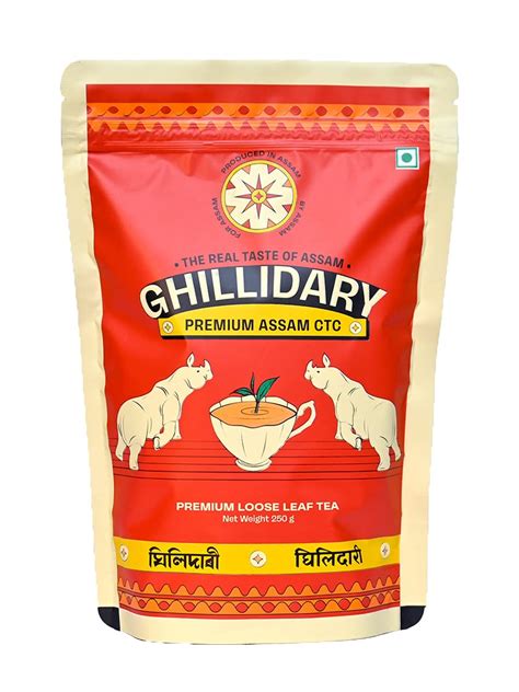 Ghillidary Premium Assam Ctc By Saffron Cup 500 Gm Premium Loose Leaf Black Tea Flavourful