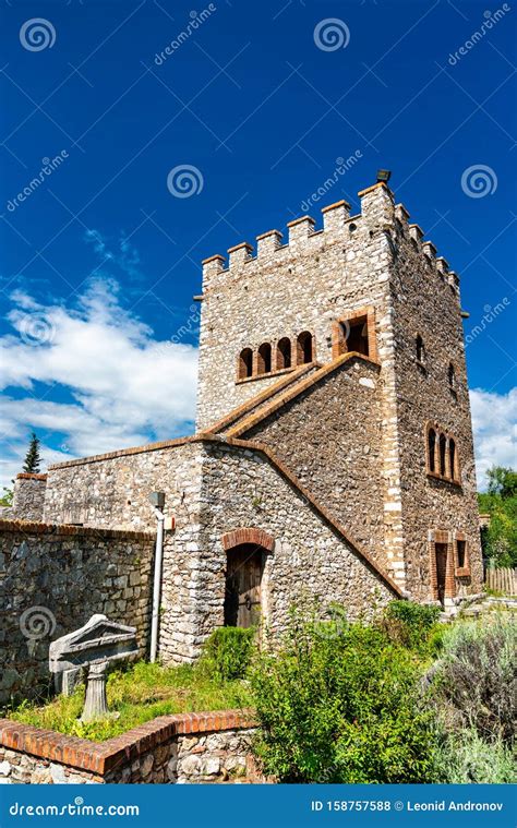 Ruinen Der Antiken Stadt Butrint In Albanien Stockfoto Bild Von