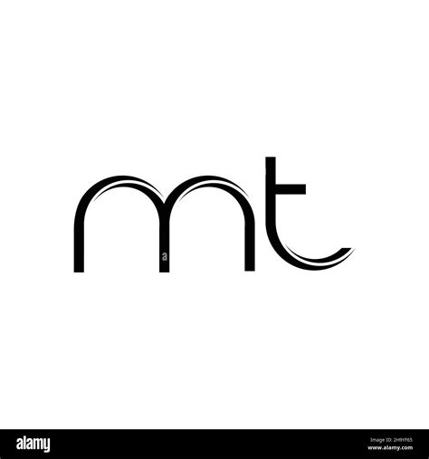 Mt Initials Logo Black And White Stock Photos Images Alamy