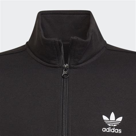 Adidas Adicolor Half Zip Sweatshirt Black Adidas UK