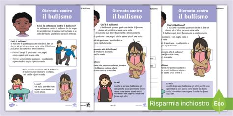 Lettura Sul Bullismo Scuola Primaria Teacher Made