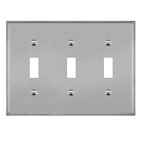 1 Gang Steel 0 625 Hole Phone Cable Wall Plate TOPGREENER