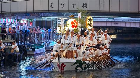 大阪の祭（天神祭どんどこ船）