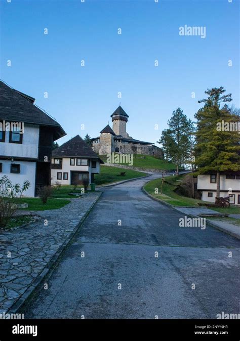 Old, romantic but forgotten castle of city of Velika Kladusa Stock Photo - Alamy