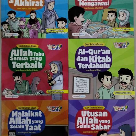 Jual PAKET 6 BUKU SERI RUKUN IMAN FULL COLOR Di Seller Toko Buku