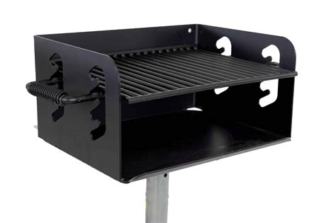 Pilot Rock Steel Park Style Backyard Charcoal Grill — 16 X 14 Model Cpb 135 Northern Tool