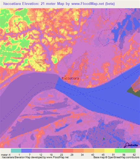 Elevation of Itacoatiara,Brazil Elevation Map, Topography, Contour