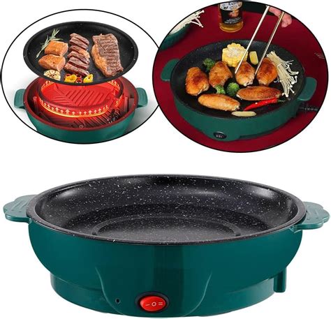 Grill Electric Baking Trays Multi Skillet Function Tiny Griddle Hot Pot Barbecue Nonstick Extra