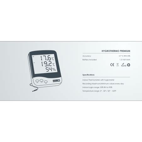 Highpro Digitaler Thermo Und Hygrometer Mit Aussensonde Grosses