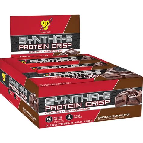 Bsn Syntha 6 Protein Crisp Chocolate Crunch 12 Bars