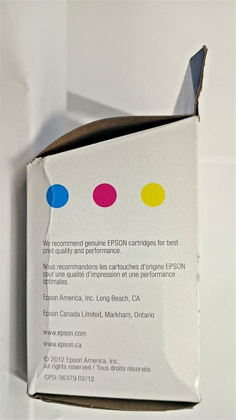 Epson Durabrite Ultra 200 Standard Capacity Cmy Ink Cartridges 3 Pack New Ebay