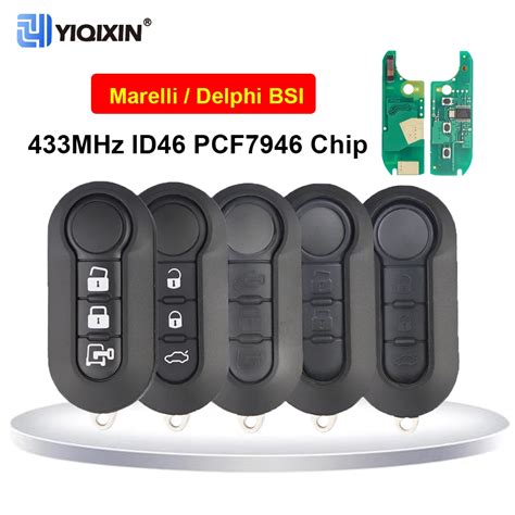 433Mhz For Fiat 500 L Panda Punto Bravo Ducato MPV Remote Car Key For