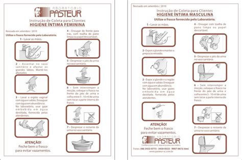 Instruções De Coleta Laboratório Pasteur Confiança Para Você