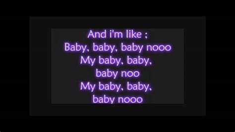 Justin Bieber Baby lyrics - YouTube