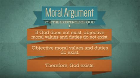 Moral Argument For The Existence Of God Video Objective