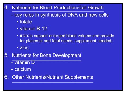 Ppt 4 Nutrients For Blood Production Powerpoint Presentation Free