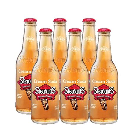 Stewarts Original Cream Soda 12 Oz Glass Bottle Pack Of 6 Total Of 72 Oz