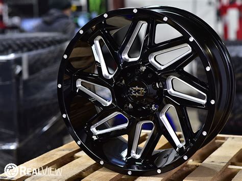 RealView Of Vision Offroad Spyder 361 Milled 20x9 12 361 2970GBMS12