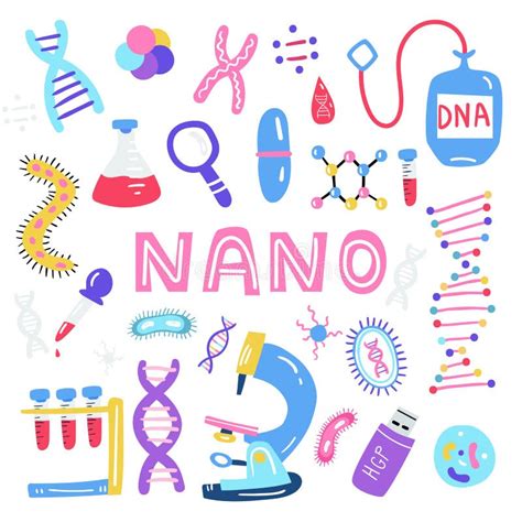 Hand Drawn Genome Sequencing Illustration Human Dna Research