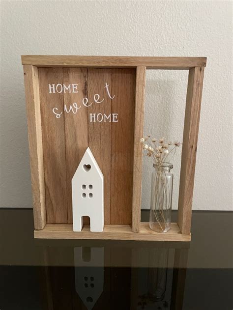 Klötzchen HOME sweet HOME in 2024 Geschenke basteln mit holz