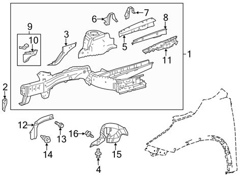 2019 Toyota Tundra Rail APRON COMPONENTS 537310E050 Toyota Fort