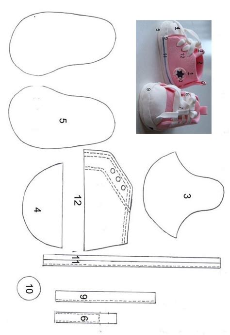 Ideas De Moldes Zapatitos De Bebe Moldes Zapatitos De