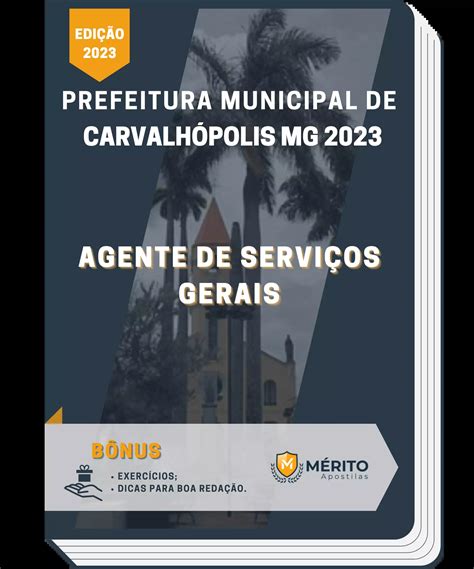 Apostila Agente De Serviços Gerais Prefeitura de Carvalhópolis MG 2023