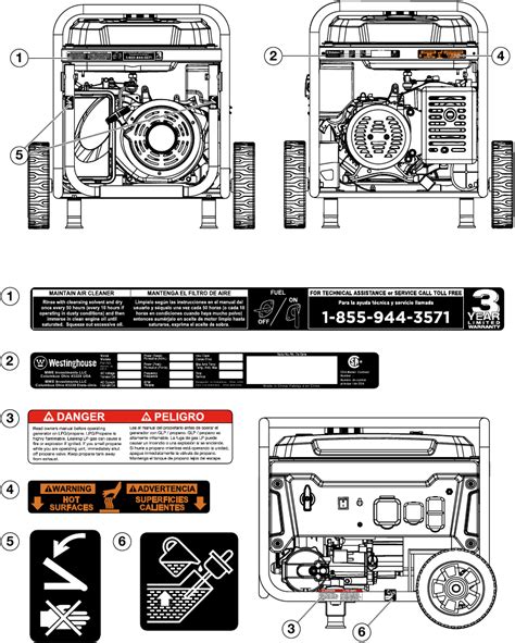 Westinghouse Wgen Df Dual Fuel Portable Generator Manual Manualslib