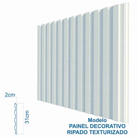 Painel Ripado Decorativo Isopor Eps Acabamento Texturizado