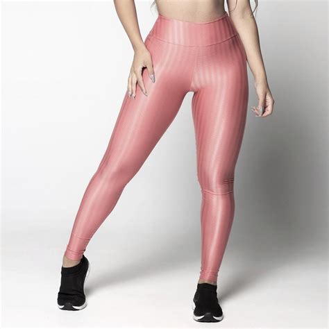 Calça Legging 3d Poliamida Básico Cintura Alta Grossa Fitness Academia