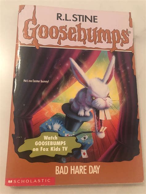 Goosebumps Bad Hare Day R L Stine Vintage Book Scholastic Apple