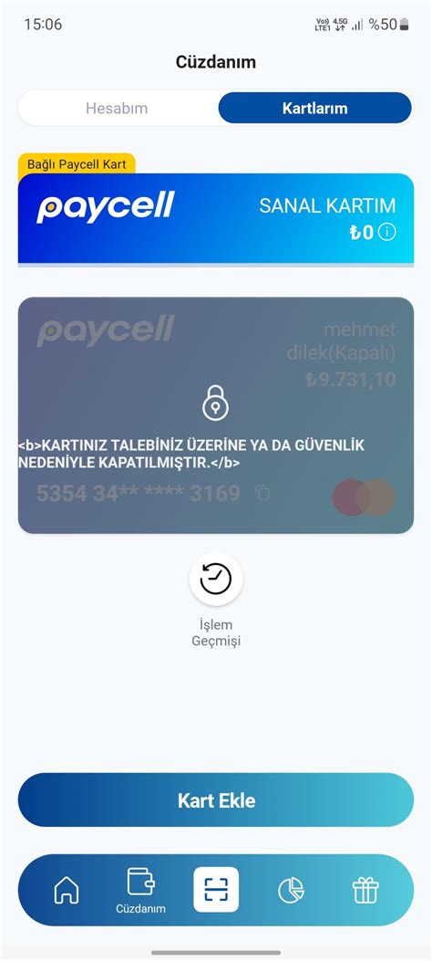 Paycell Karta Neden Bloke Koyuyor Şikayetvar