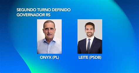 Governador Do Rs Onyx Lorenzoni E Eduardo Leite V O Ao Segundo Turno