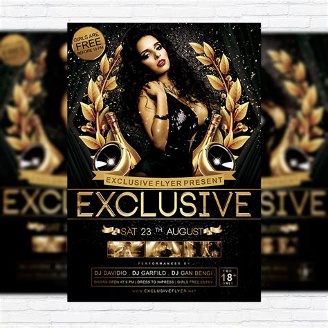 Exclusive Party Premium Flyer Template Facebook Cover