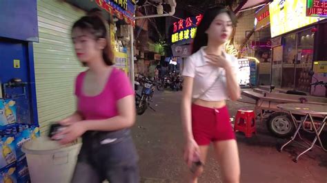 广东4k街拍美女城中村夜生活china Girl China Walk Nightlife Street Scenes Youtube