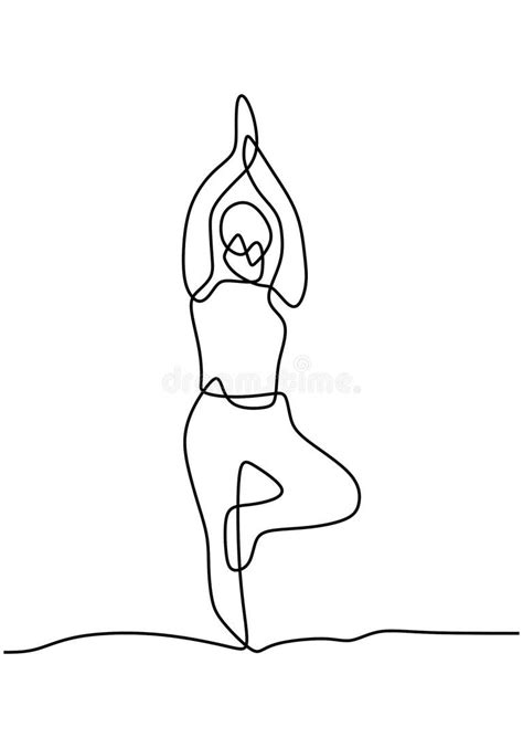 Woman Raising Hand Line Art Stock Illustrations 342 Woman Raising