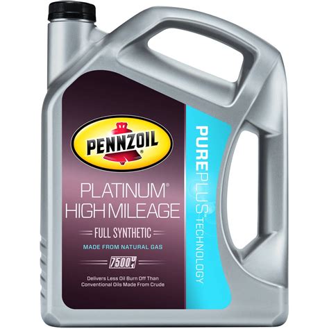 Pennzoil 5w 30 Synthetic High Mileage 5 Quart Plus Bonus Quart