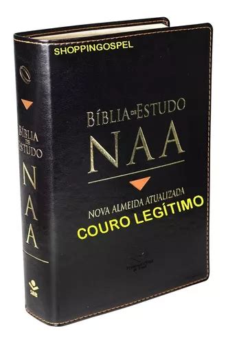 Biblia De Estudo Nova Almeida Atualizada Naa Couro Legítimo